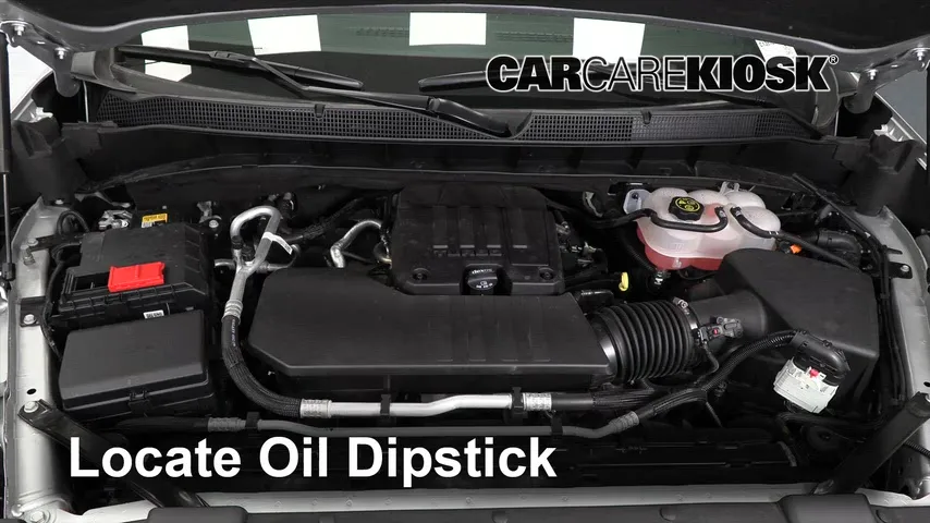 2022 Chevrolet Silverado 1500 LT 2.7L 4 Cyl. Turbo Crew Cab Pickup Oil Check Oil Level